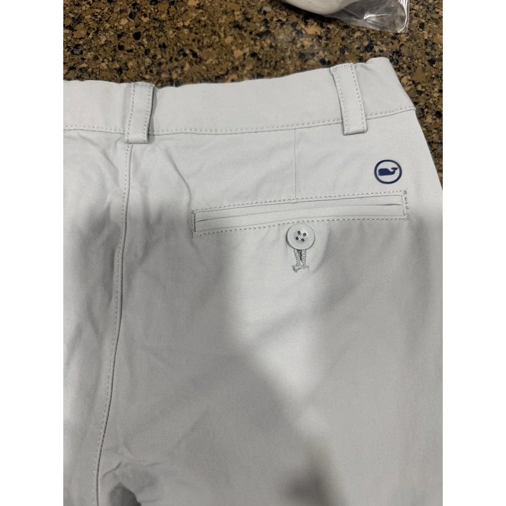 Vineyard Vines Performance On-The-Go Pants Kids 14 Grey Chino Stretch Boys